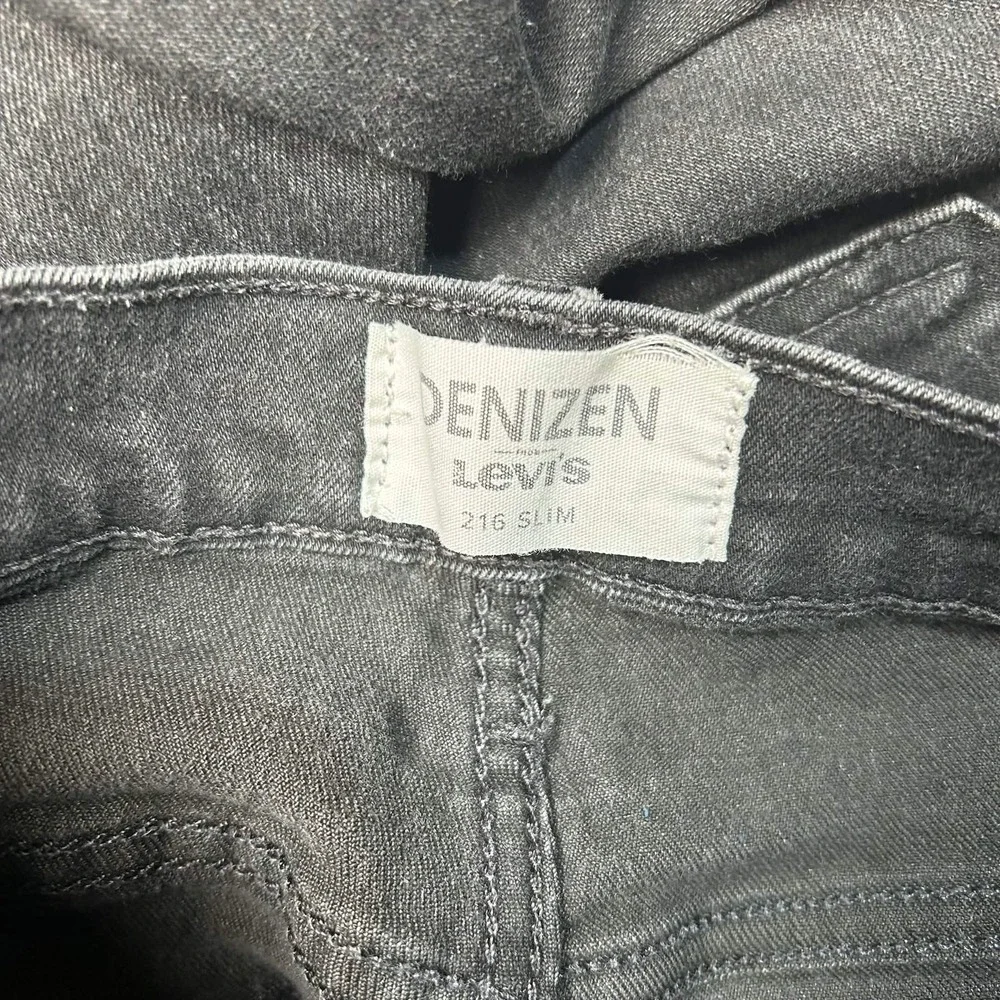 Denizen from Levis 216 Slim Fit Jeans Mens 32x32 Black Washed Denim Pants
